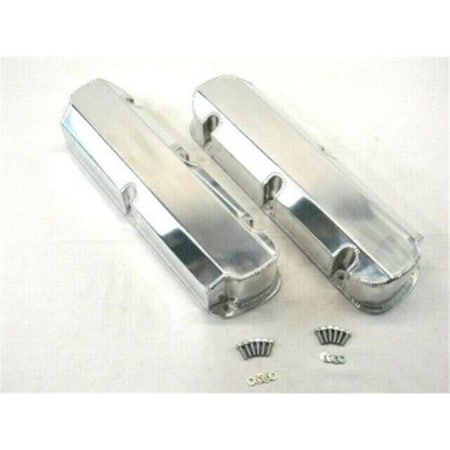 Absurdo SBF Fabricated Tall Aluminum Valve Cover - Short Bolts without Holes, Polished AB2204340